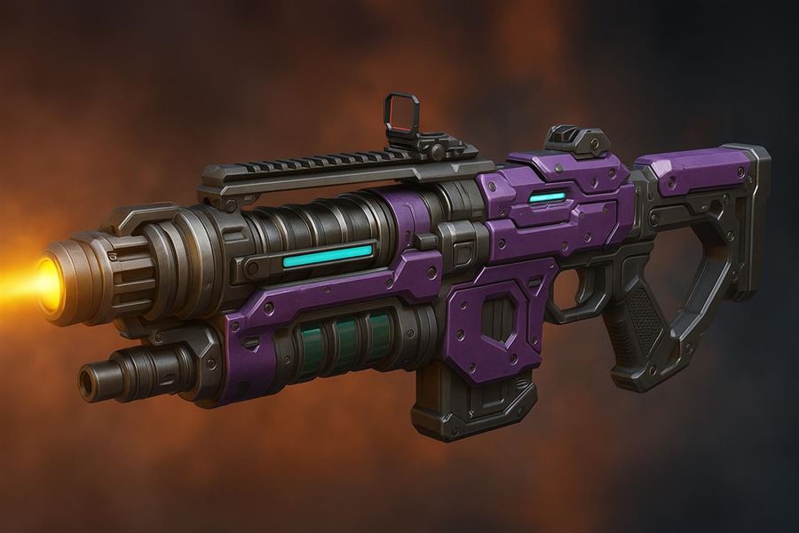 Devotion LMG in apex legends - a high-powered energy weapon