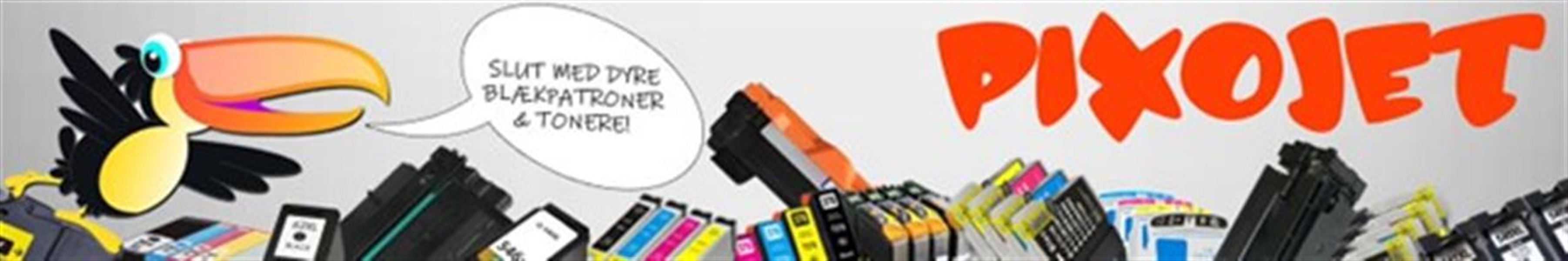 Slut med at betale overpriser for blæk og toner! Besøg Pixojet