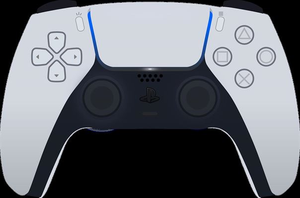 En PlayStation 5 konsol og controller til gameren